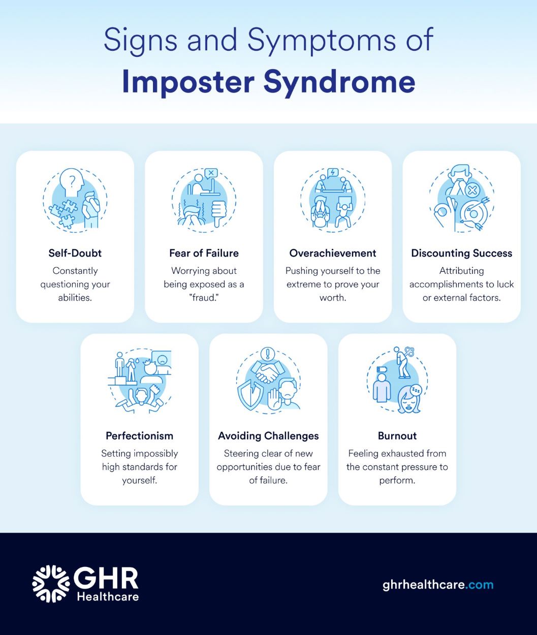 Signs and symptoms of imposter syndrome at work